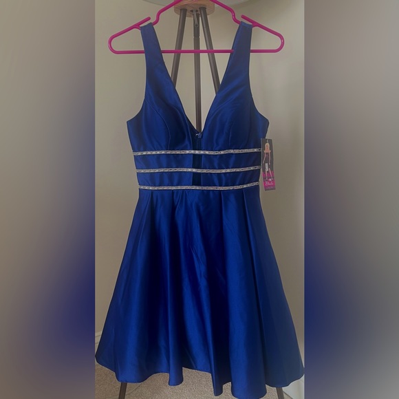 Blondie Nite Mini Blue Dress Size 1 NWT - Picture 1 of 3